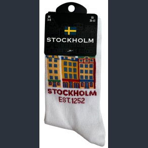 Sock LADY STO Houses White