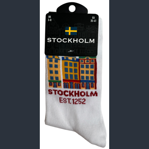 Sock LADY STO Houses White