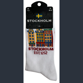 Sock MAN STO Houses White