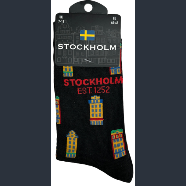 Sock MAN STO Houses Multi Black