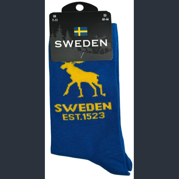 Sock MAN SE Moose Blue/Yellow