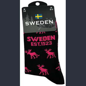 Sock LADY SE Moose Multi Black/Pink