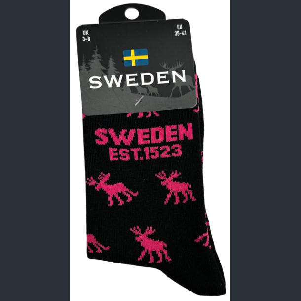 Sock LADY SE Moose Multi Black/Pink