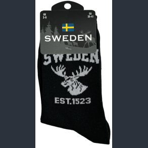 Sock LADY SE Moose Head Black/White