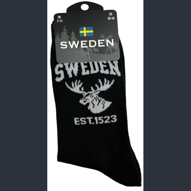 Sock MAN SE Moose Head Black/White