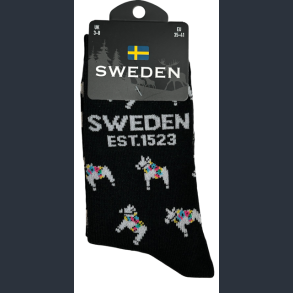 Sock LADY SE Horse Multi Black/White