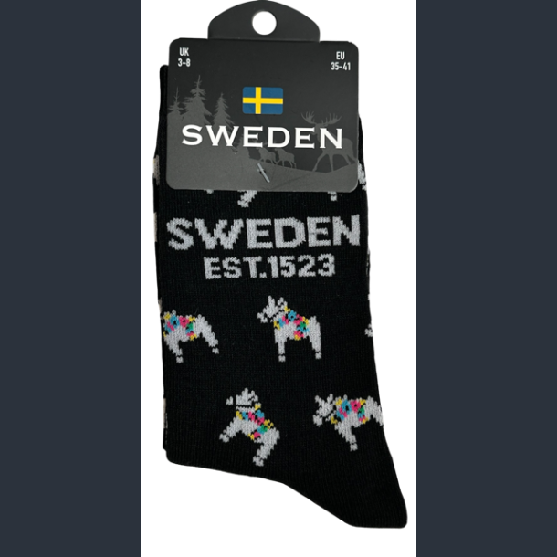 Sock LADY SE Horse Multi Black/White