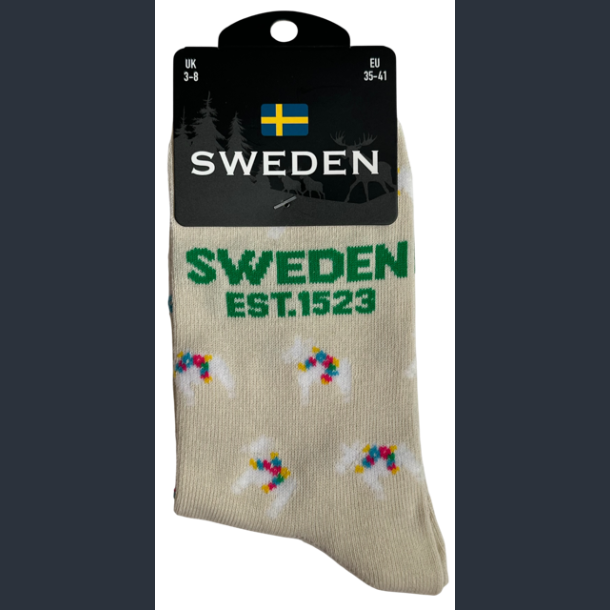 Sock LADY SE Horse Multi Beige/White