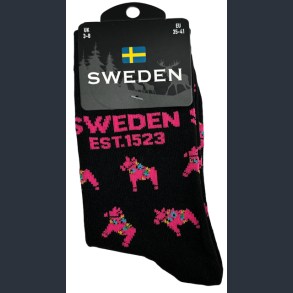 Sock LADY SE Horse Multi Black/Pink