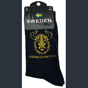 Sock MAN SE Viking Head Navy/Yellow