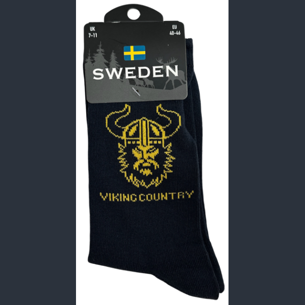 Sock MAN SE Viking Head Navy/Yellow