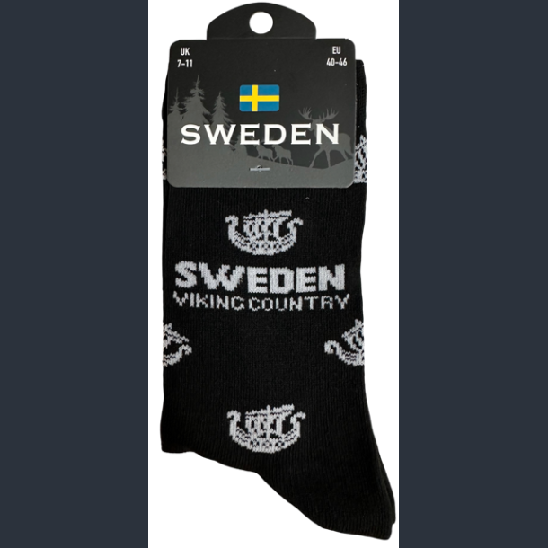 Sock MAN SE Viking Ship Multi Black/White
