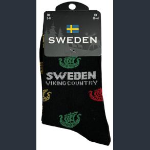 Sock LADY SE Viking Ship Multi Black/Multi