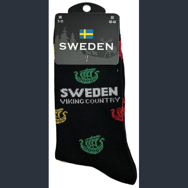 Sock MAN SE Viking Ship Multi Black/Multi