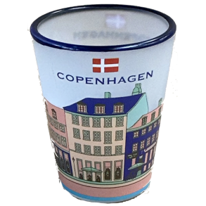 Shotglas CPH Houses Blue