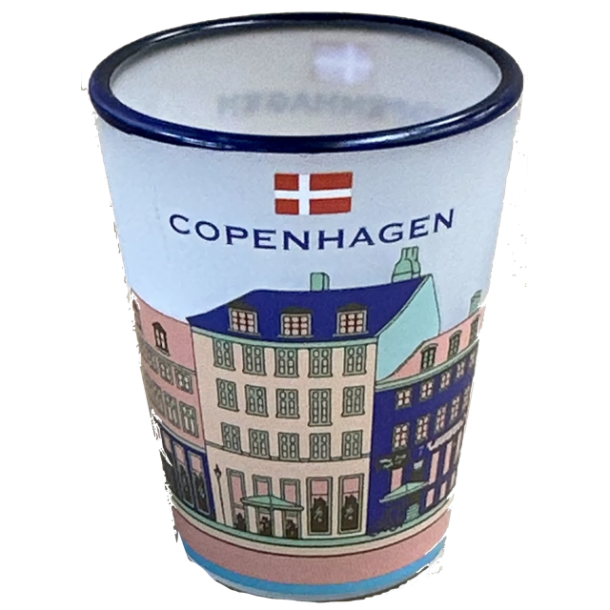 Shotglas CPH Houses Blue