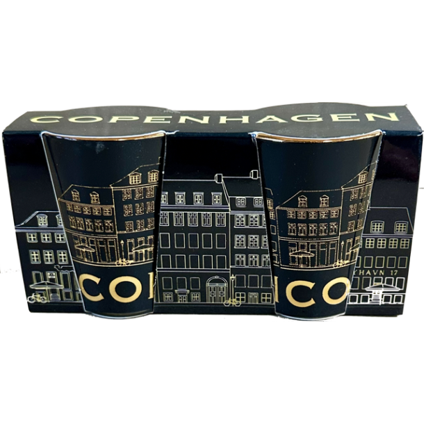 Shotglas Set CPH City Gold