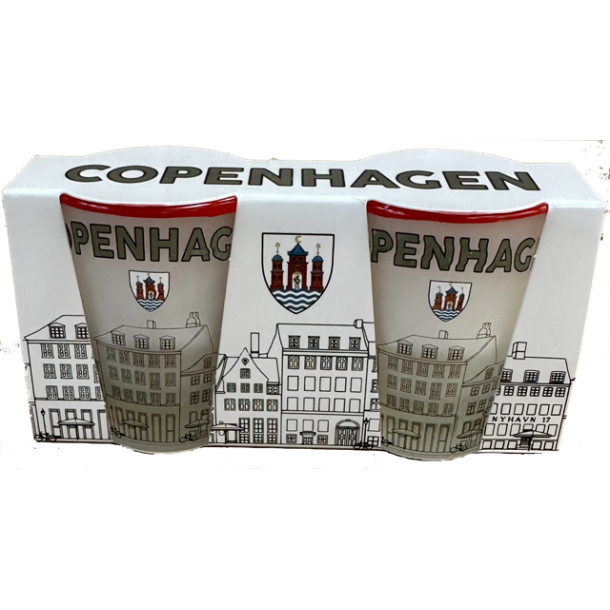 Shotglas Set CPH City Frosted