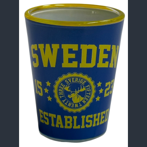 Shotglas SE EST. Navy/Yellow