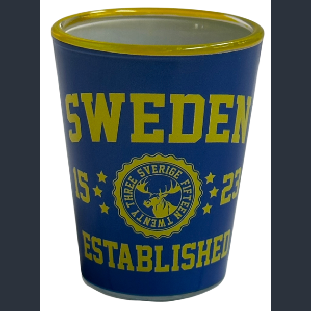 Shotglas SE EST. Navy/Yellow