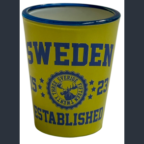 Shotglas SE EST. Yellow/Navy