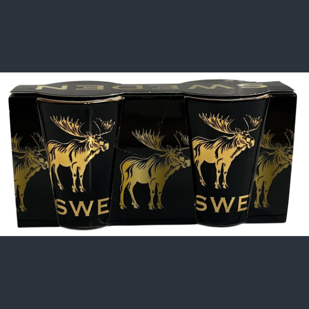 Shotglas Set SE Moose Gold