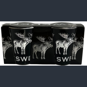 Shotglas Set SE Moose Silver