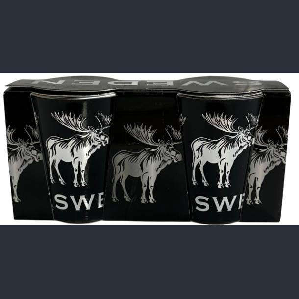 Shotglas Set SE Moose Silver