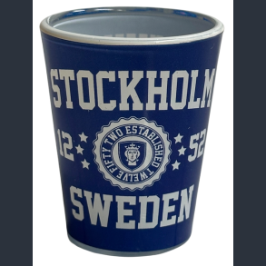 Shotglas STO EST. Blue/White