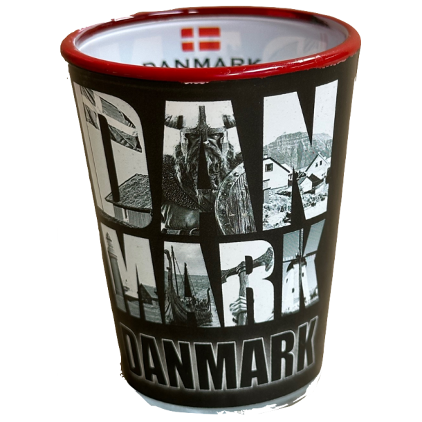 Shotglas DK Photo Letters Black