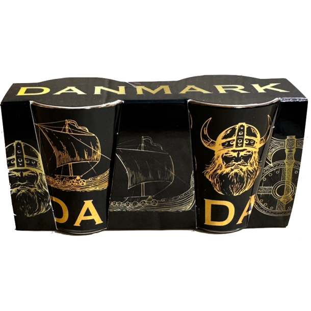 Shotglas Set DK Viking Gold