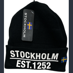 Beanie STO Letters Black