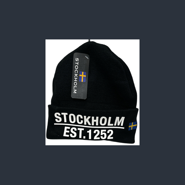 Beanie STO Letters Black