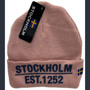Beanie STO Letters Pink