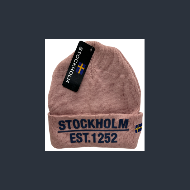 Beanie STO Letters Pink