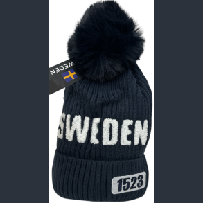 Winterhat SE Pom EST. 1523 Navy/White