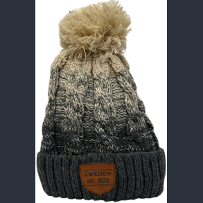 Winterhat SE Pom Knitted Beige/Grey