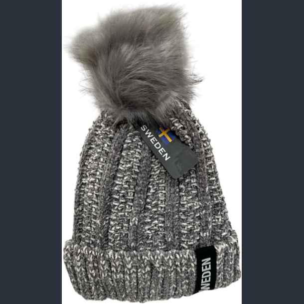Winterhat SE Pom Knitted Full Grey