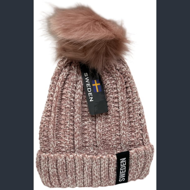 Winterhat SE Pom Knitted Full Pink