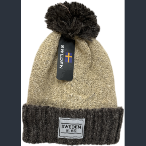 Winterhat SE Pom Grey/Beige
