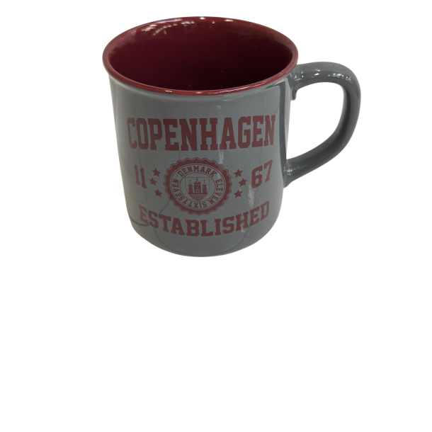 Mug CPH EST. Grey/Burgundy