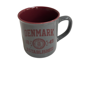 Mug DK EST. Grey/Burgundy