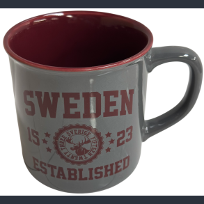 Mugs SE EST. Grey/Burgundy