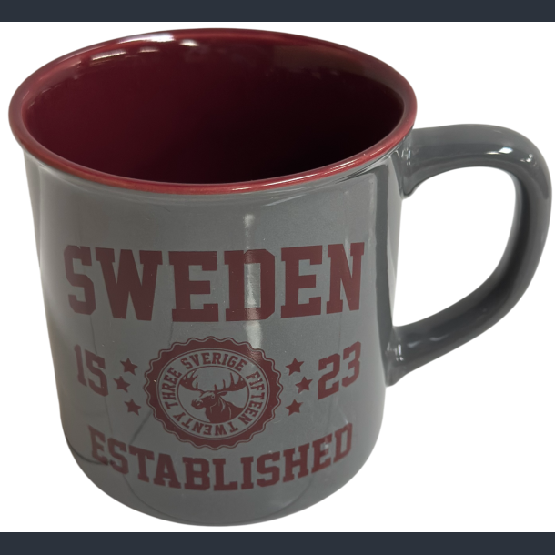 Mugs SE EST. Grey/Burgundy