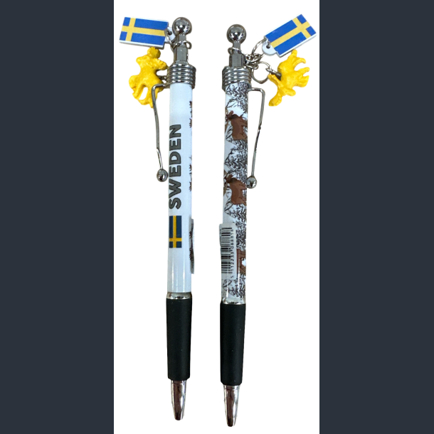 Pen SE Flag Moose White