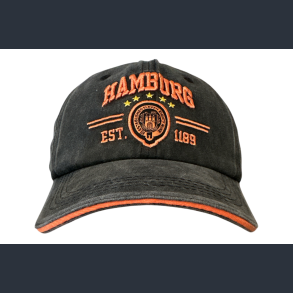 Cap HAM Est. Black Orange