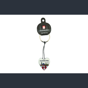 Keychain HAM Heart Red