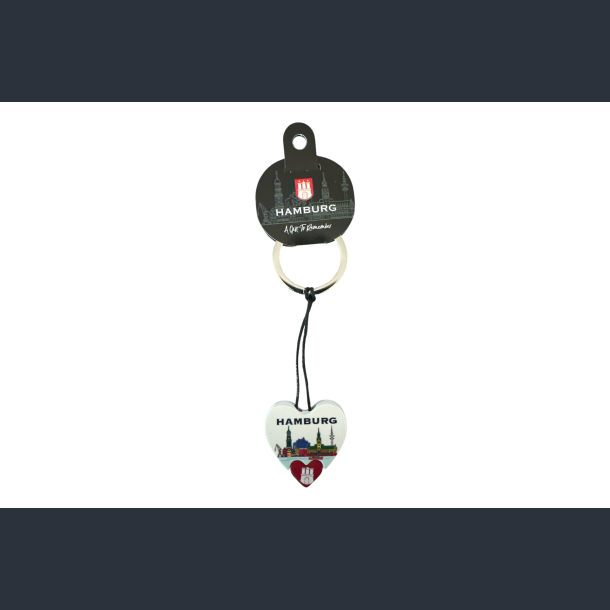 Keychain HAM Heart Red