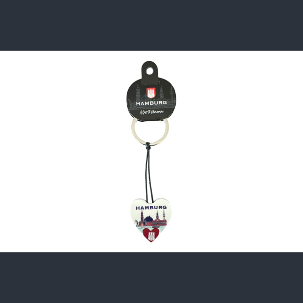 Keychain HAM Heart Navy