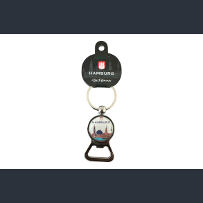 Keychain HAM Round Opener Navy